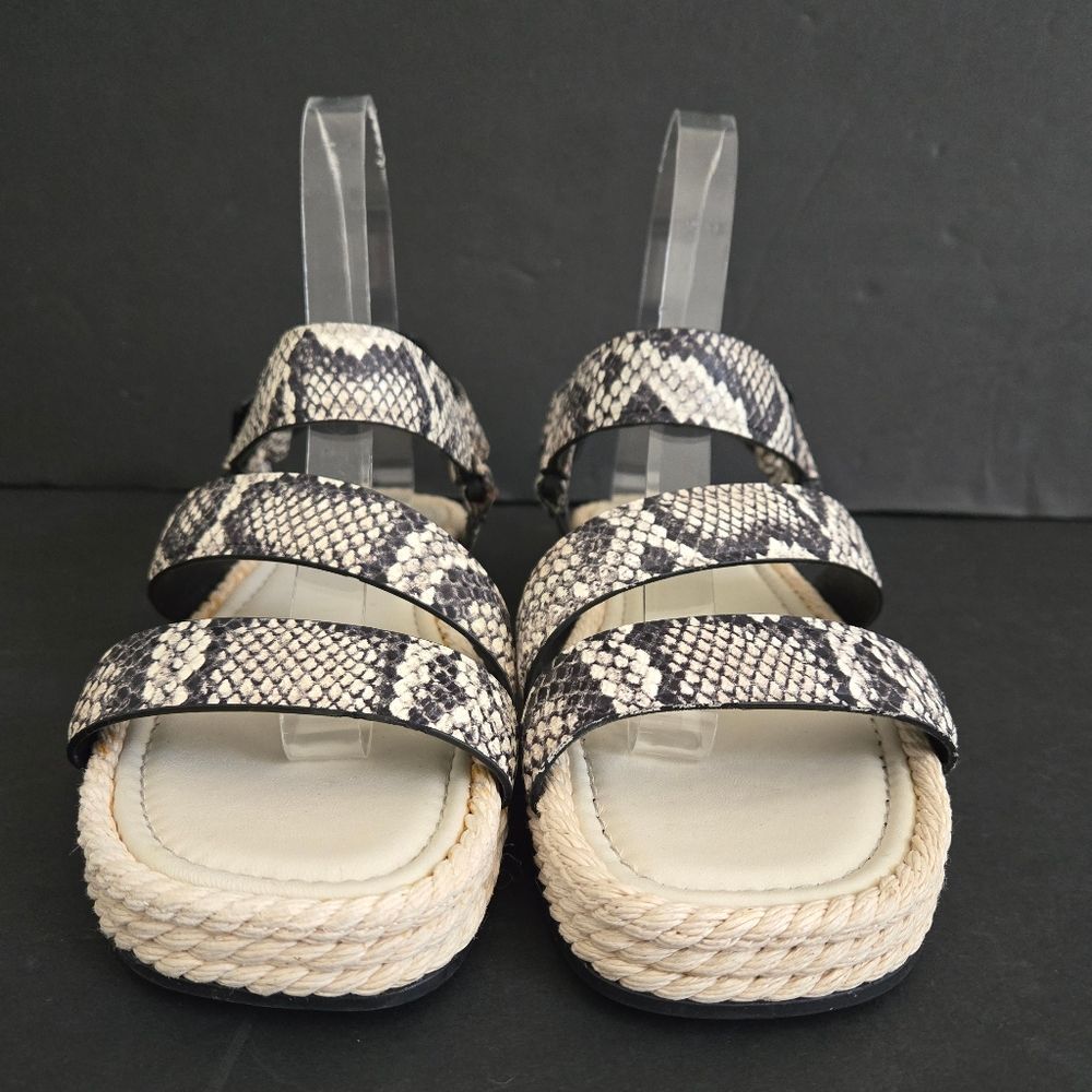 Vince Leather Espadrille Sandals Womens Size 7 - Picture 11 of 12
